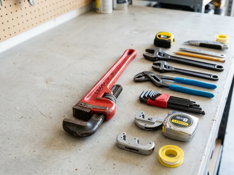 Professional plumbers in McClure, OH equipped with top-tier tools for residential and commercial plumbing services.